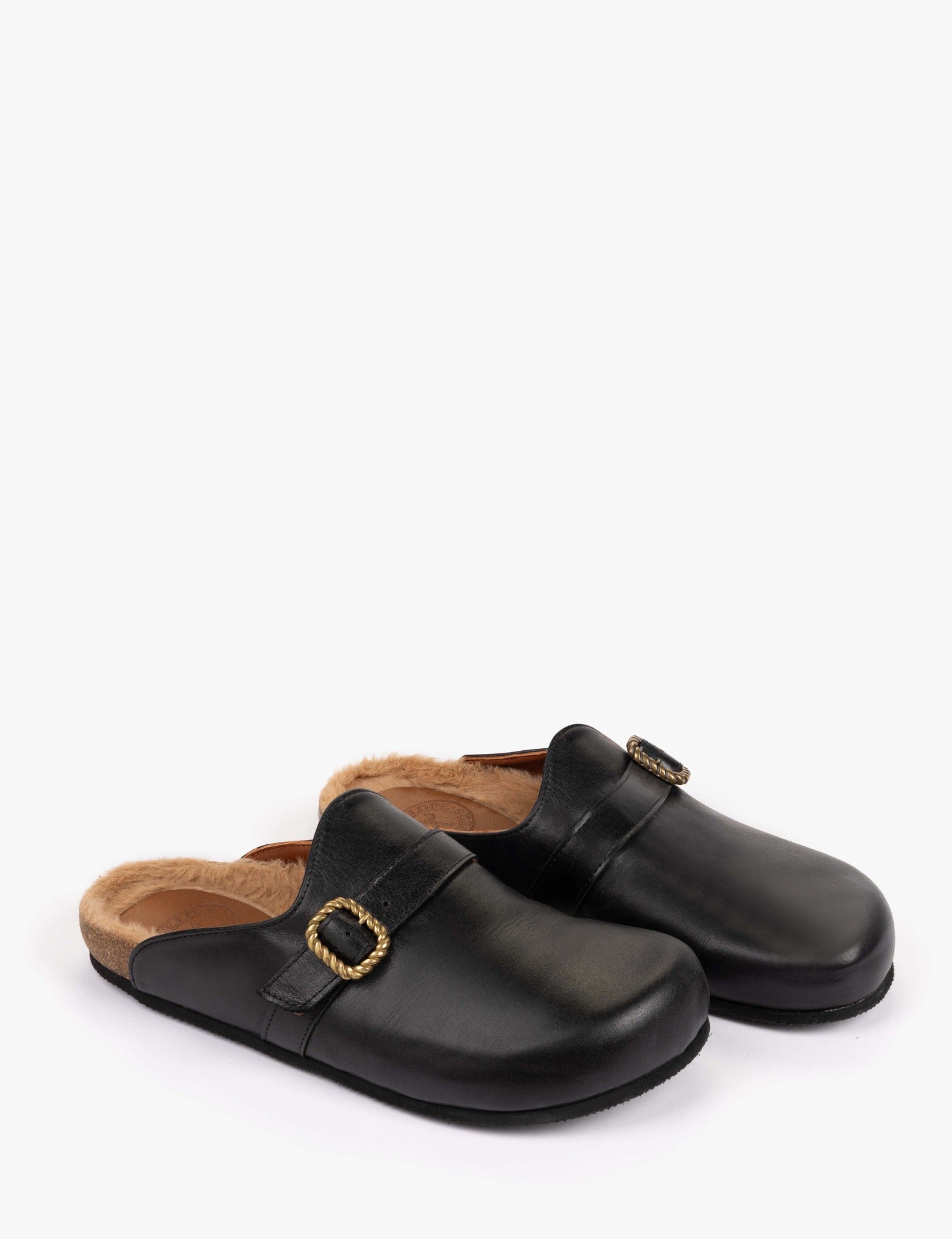 Braided Barley Leather Slide