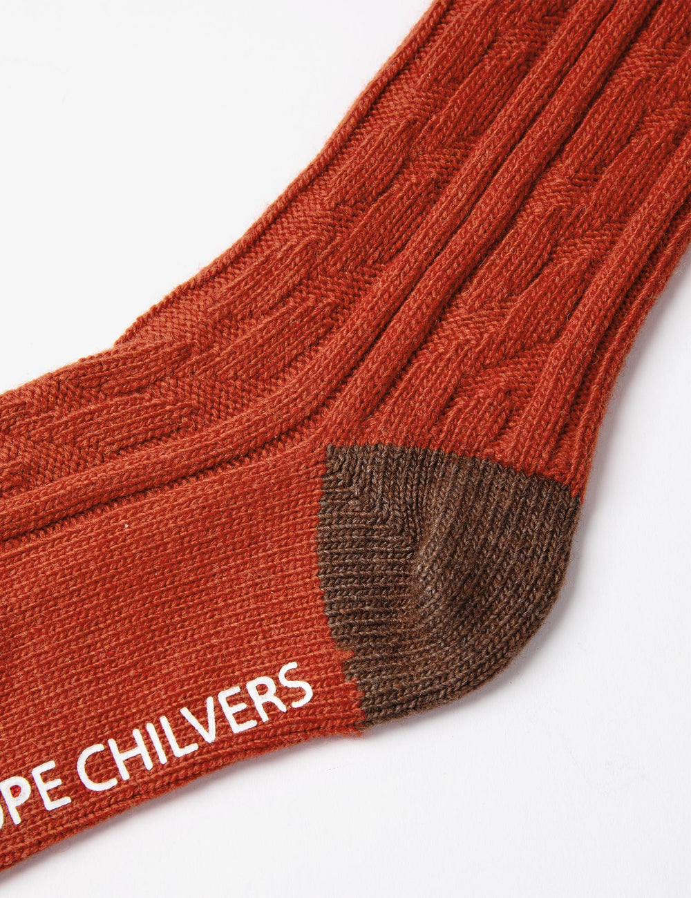 Cashmere Blend Cable Boot Socks