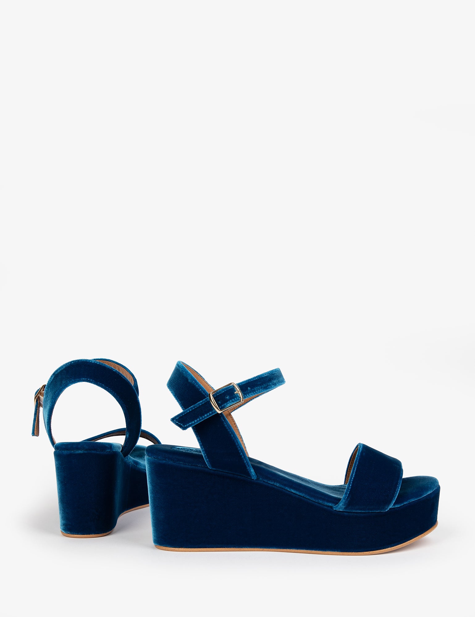 Girasol Velvet Platform Sandal