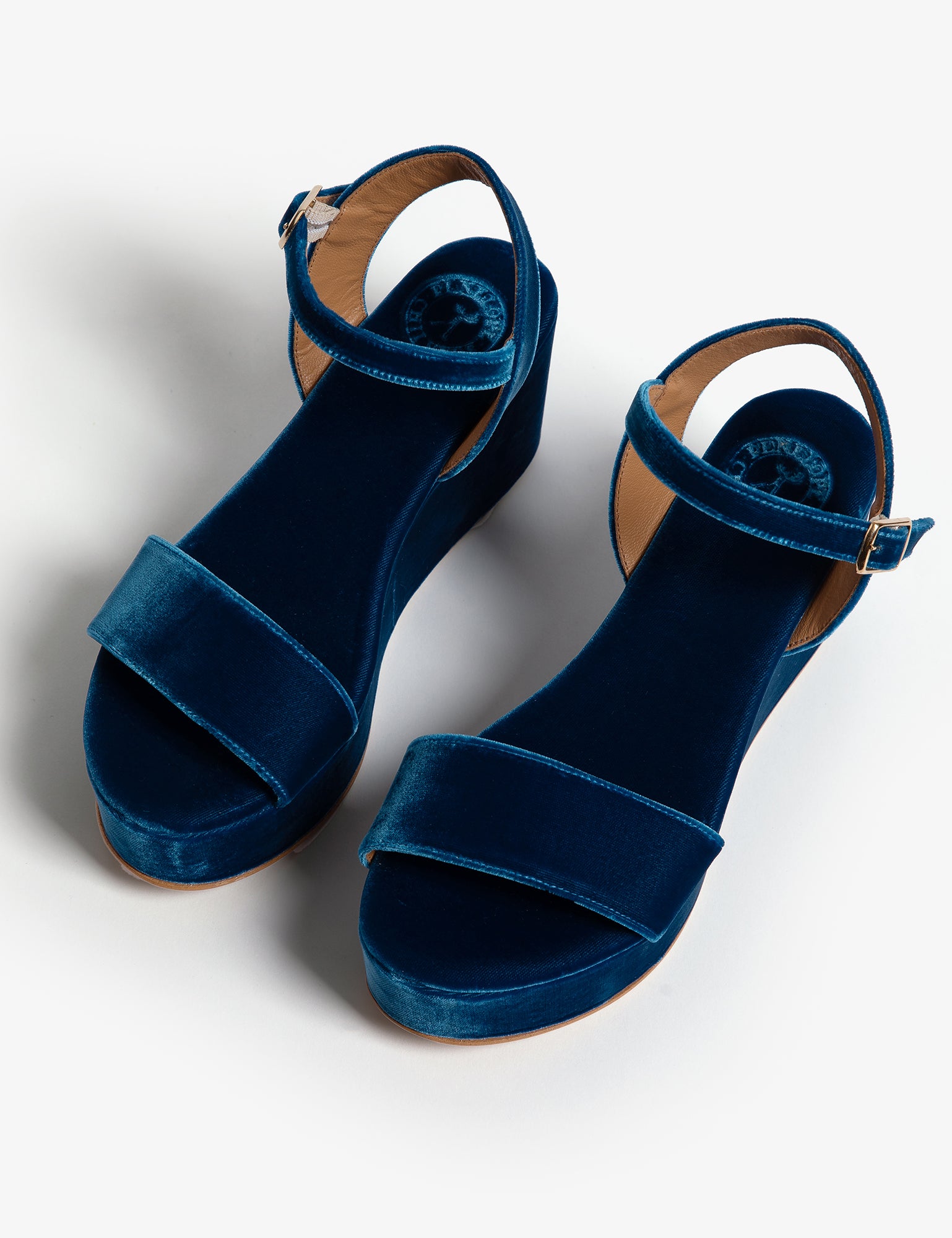 Girasol Velvet Platform Sandal