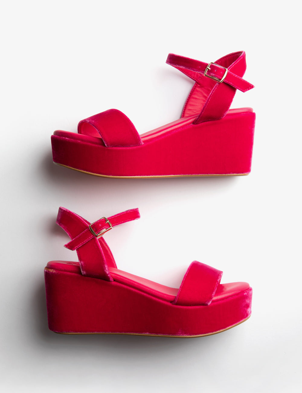 Girasol Velvet Platform Sandal