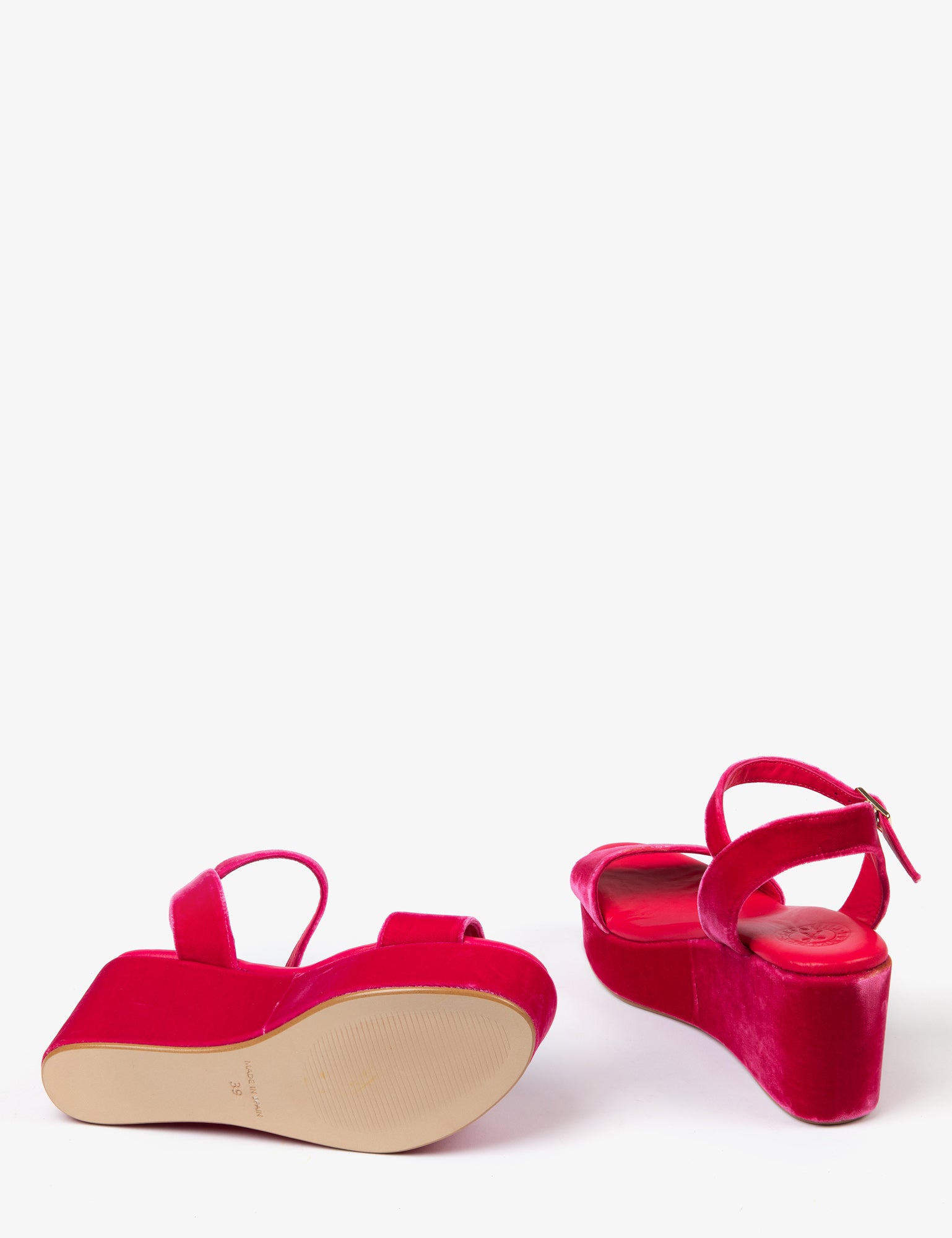Girasol Velvet Platform Sandal