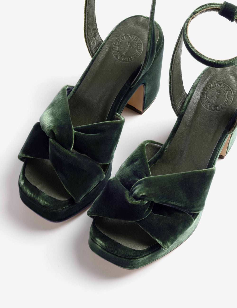Hibiscus Platform Velvet Sandal