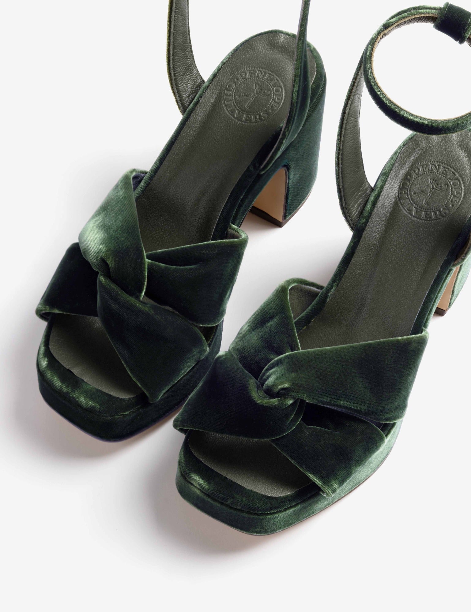 Hibiscus Platform Velvet Sandal