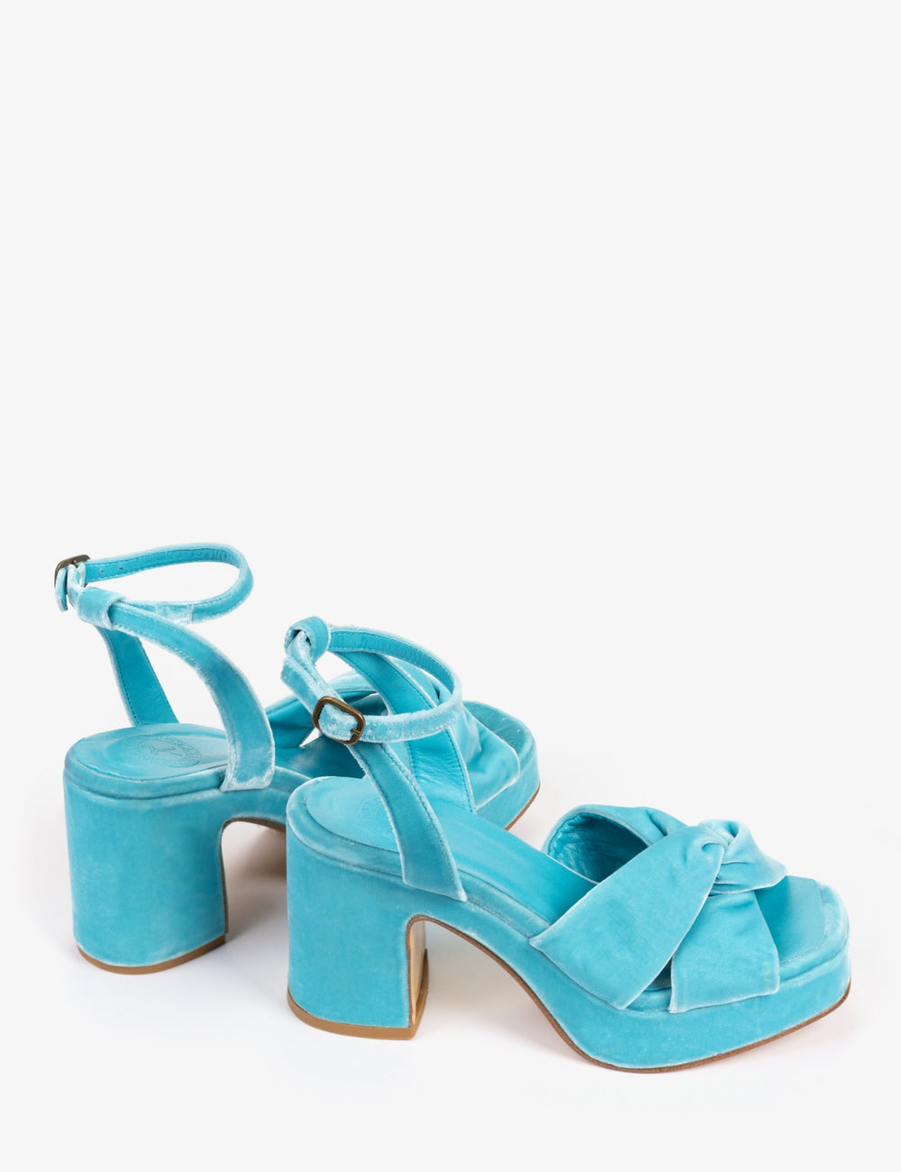 Hibiscus Platform Velvet Sandal