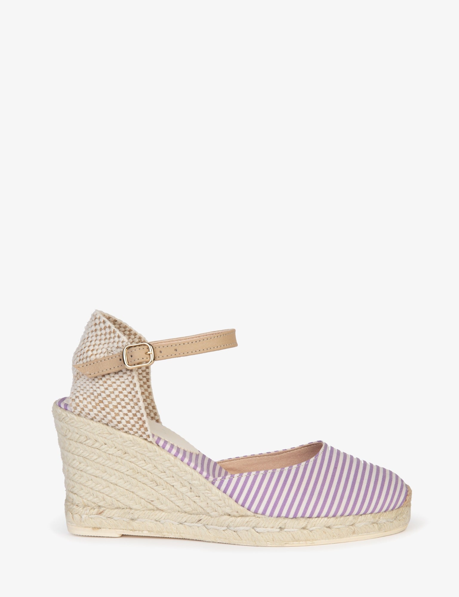 High Mary Jane Atelier Stripe Espadrille