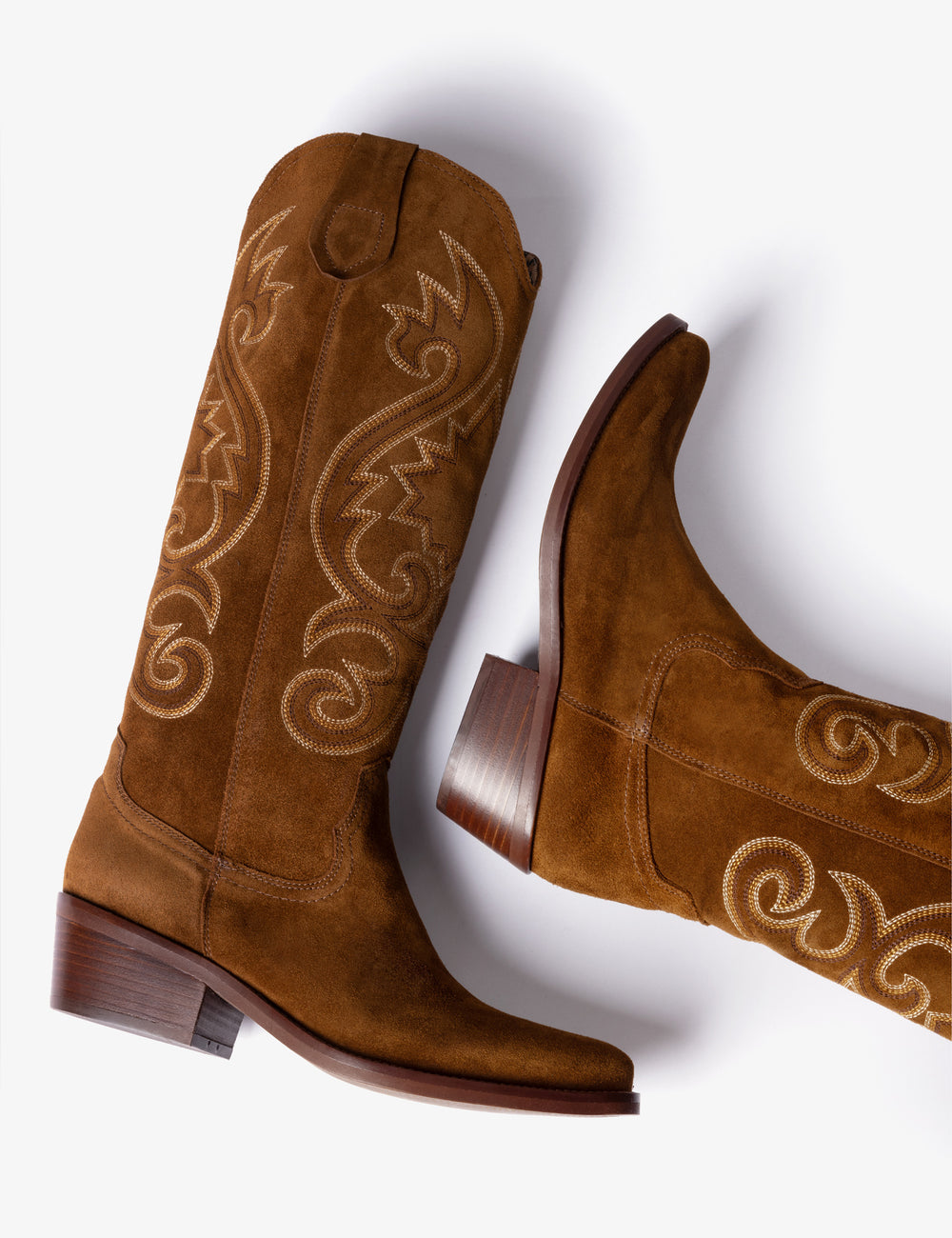 Cowgirl Suede Embroidered Boot