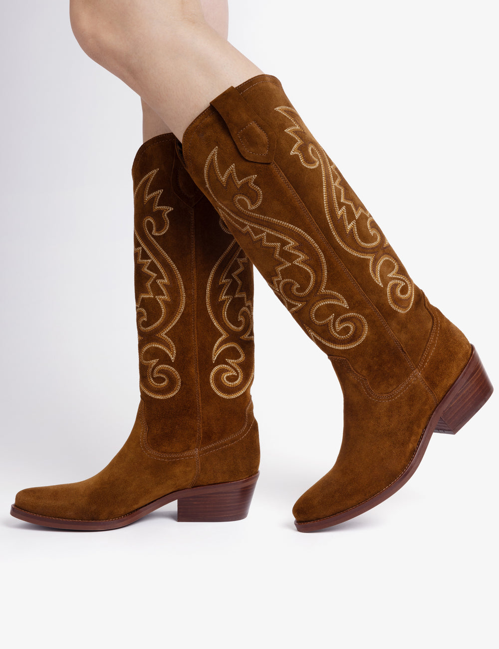 Cowgirl Suede Embroidered Boot