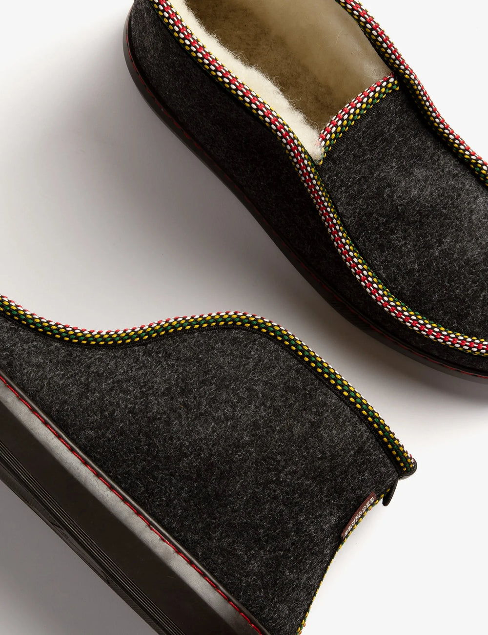 Nordic Felt Wool-Lined Slipper
