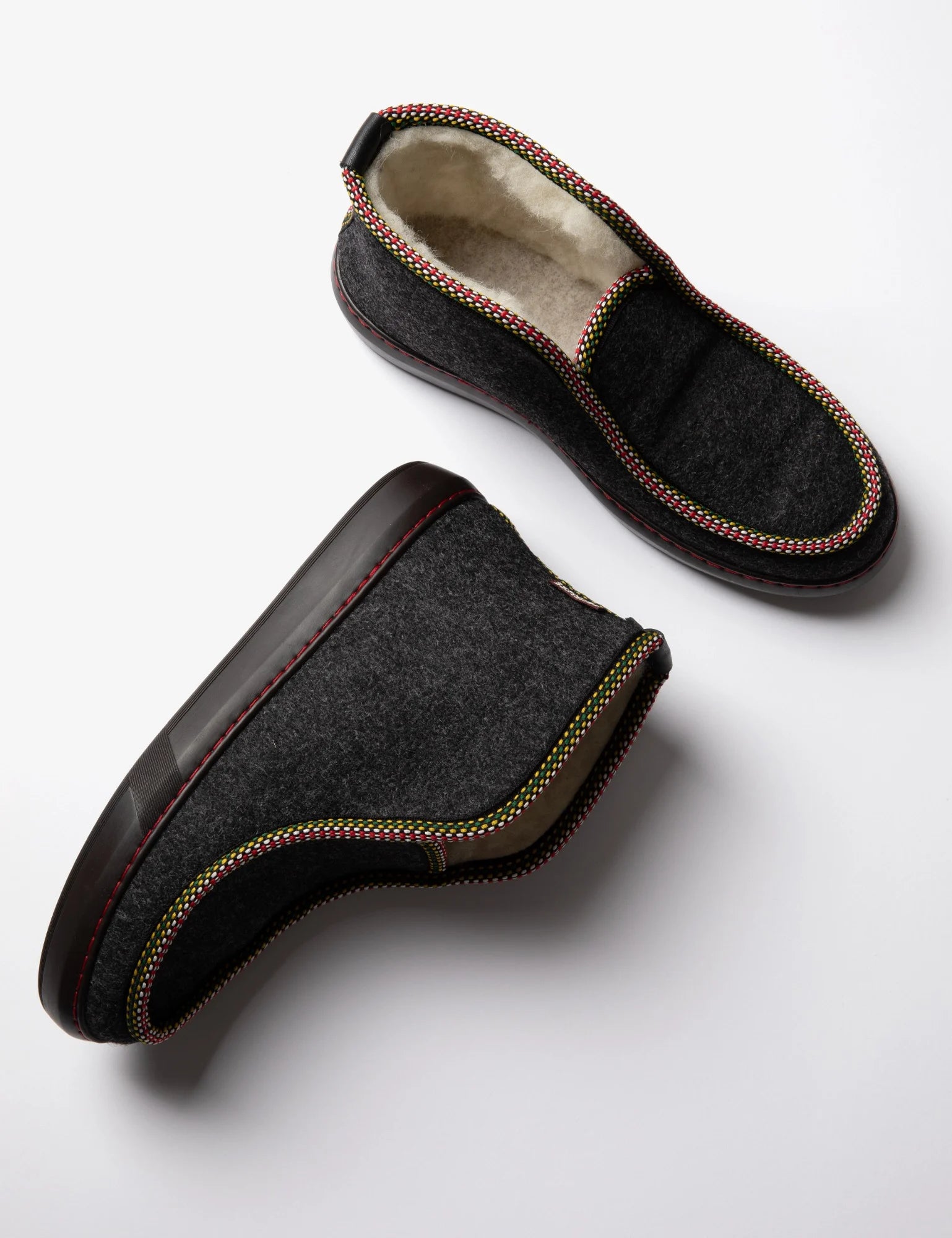 Nordic Felt Wool-Lined Slipper
