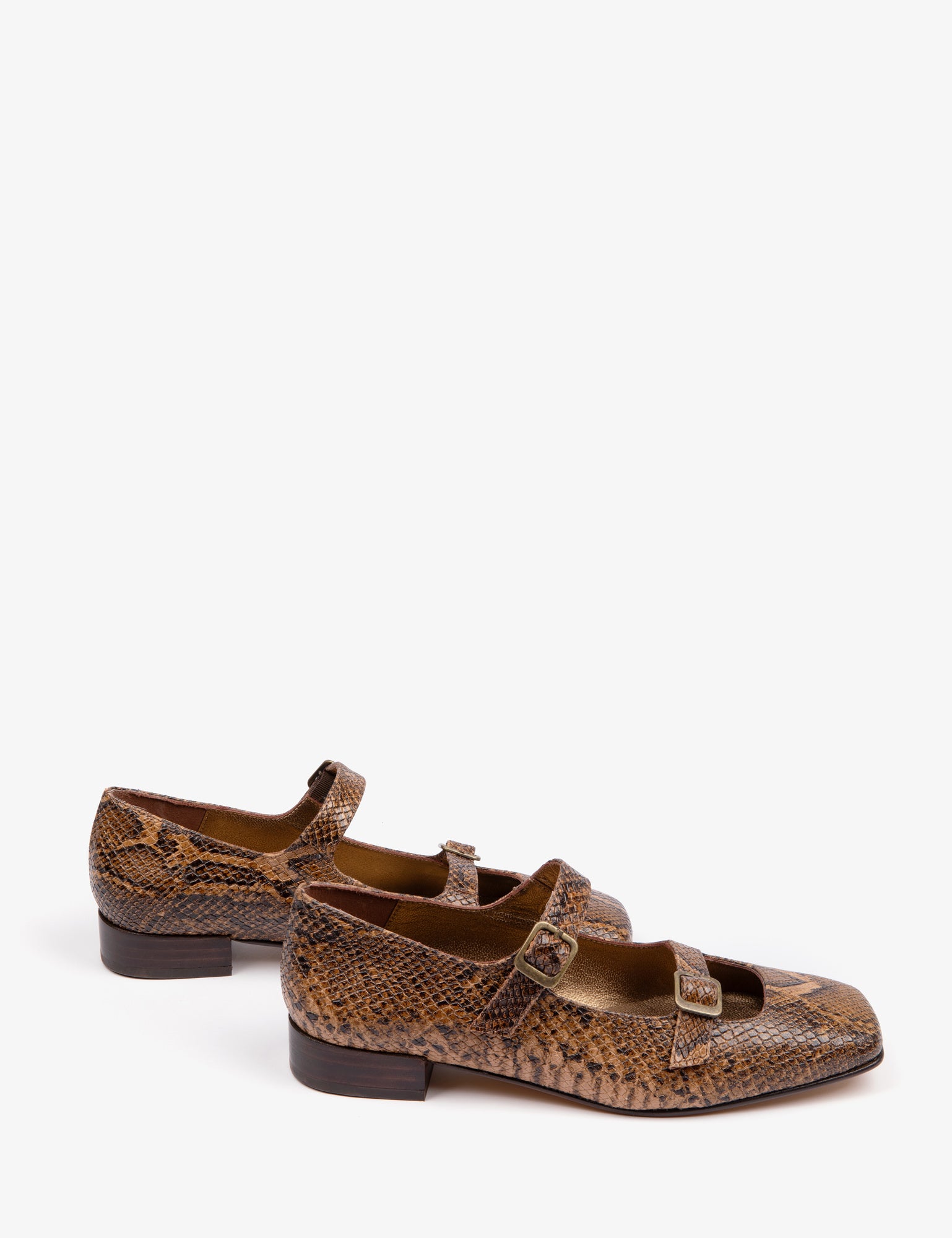 Jolie Mary Jane Snake Effect Shoe