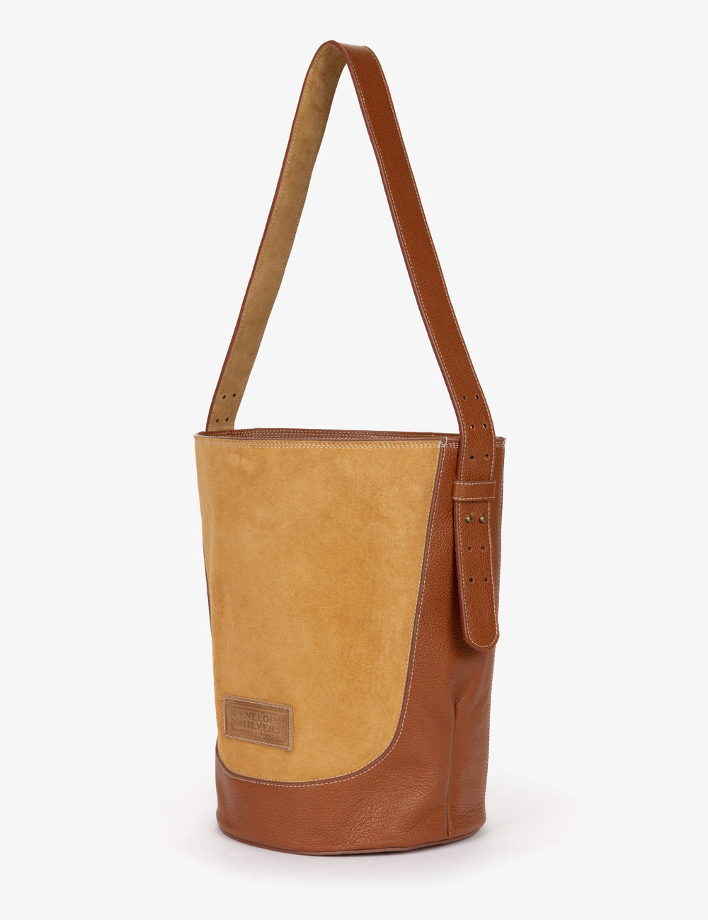 Leather Suede Bucket Bag