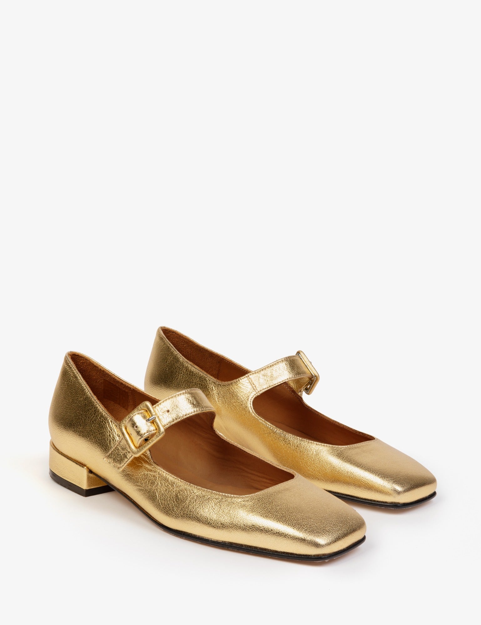 Low Mary Jane Leather Shoe