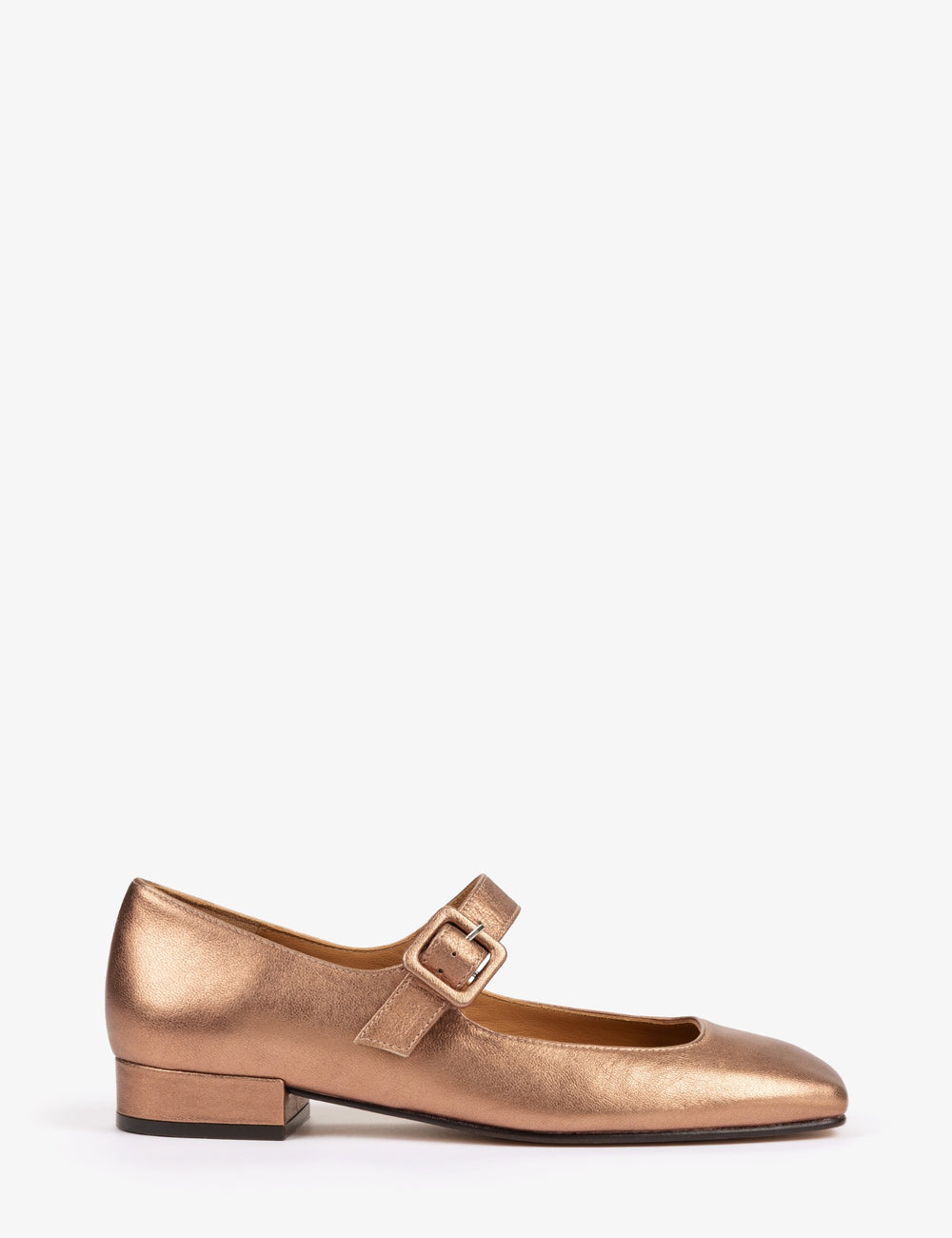 Low Mary Jane Leather Shoe