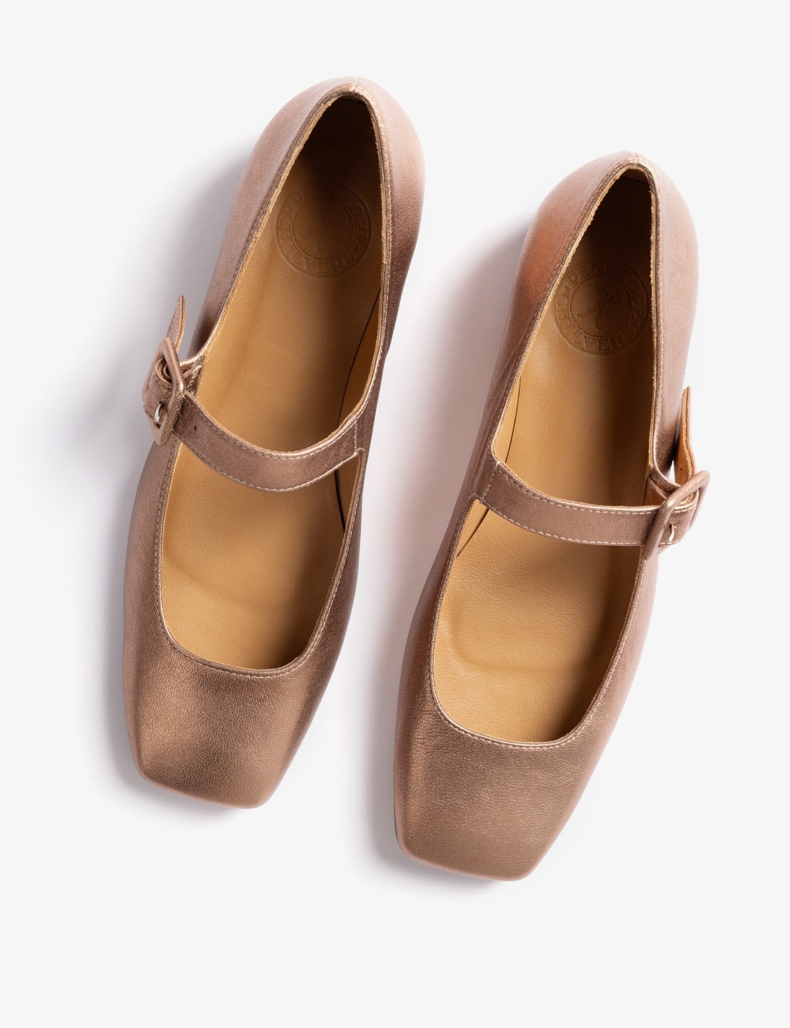 Low Mary Jane Leather Shoe
