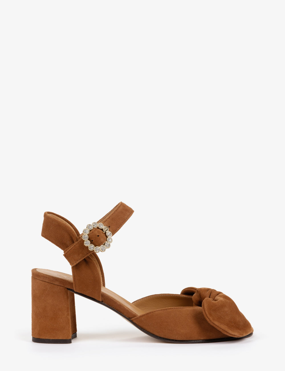 Minnie Diamante Suede Sandal