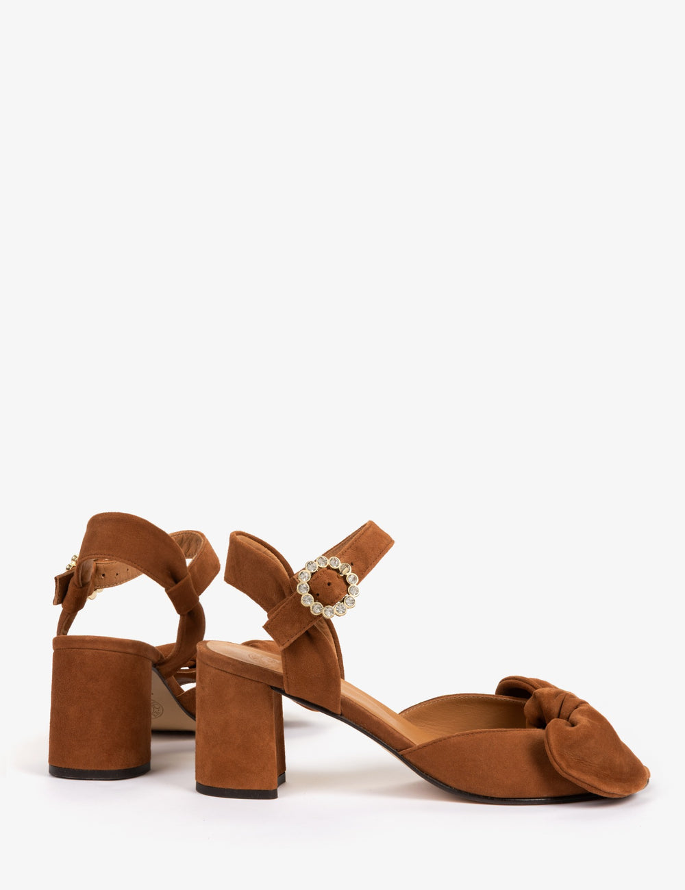 Minnie Diamante Suede Sandal