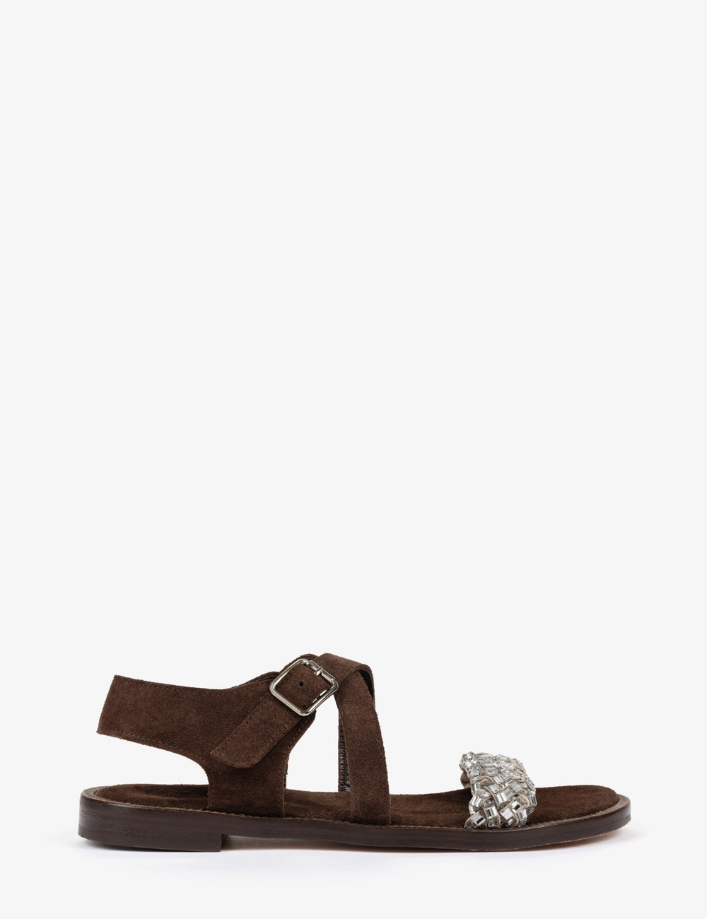 Mortimer Diamante Suede Sandal