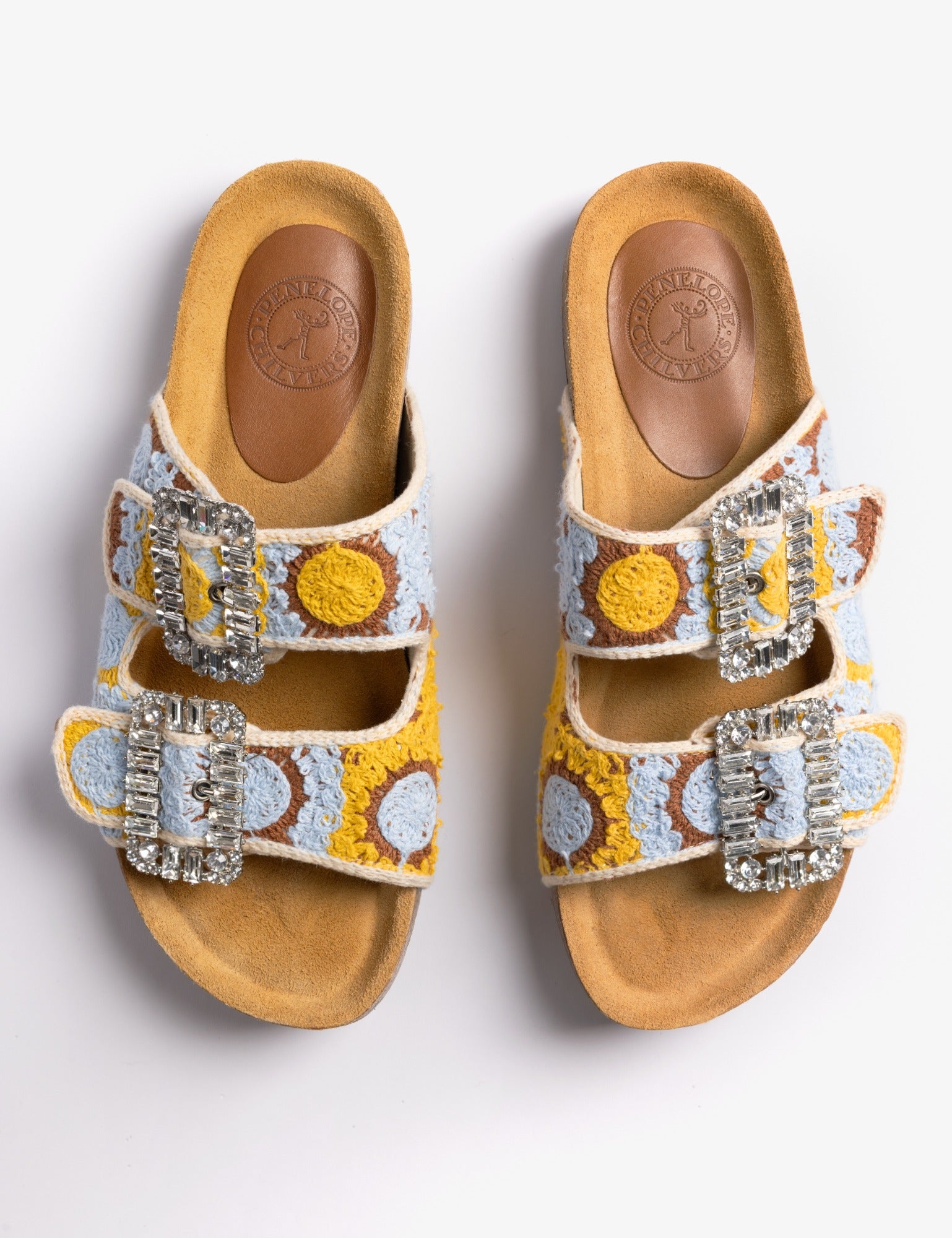 Pool Diamante Crochet Slide