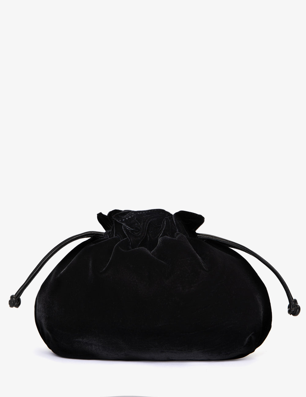 Puffball Velvet Clutch