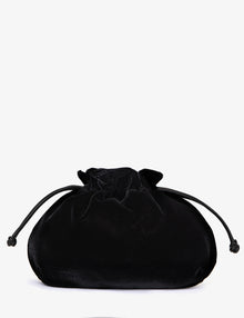 Puffball Velvet Clutch
