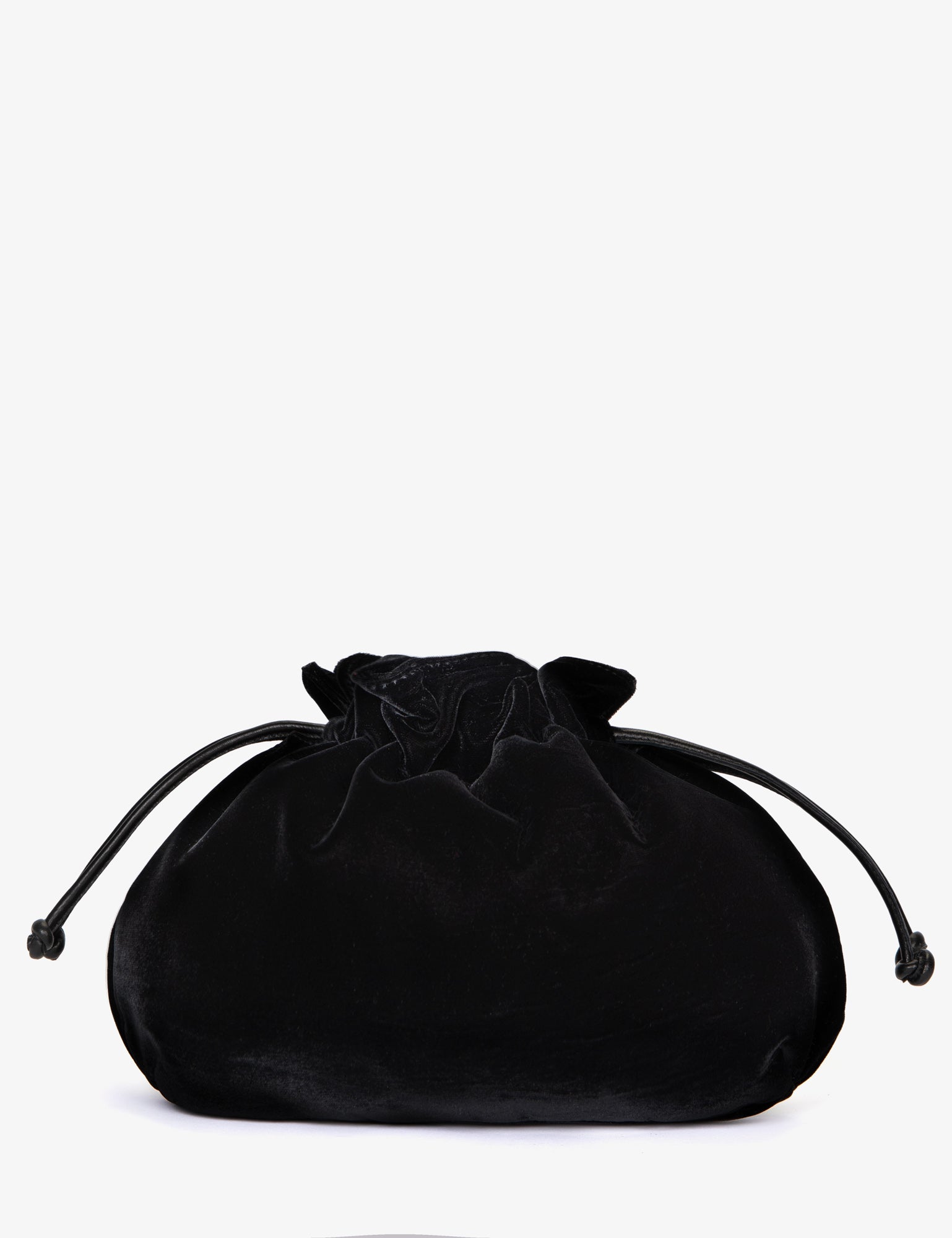 Puffball Velvet Clutch