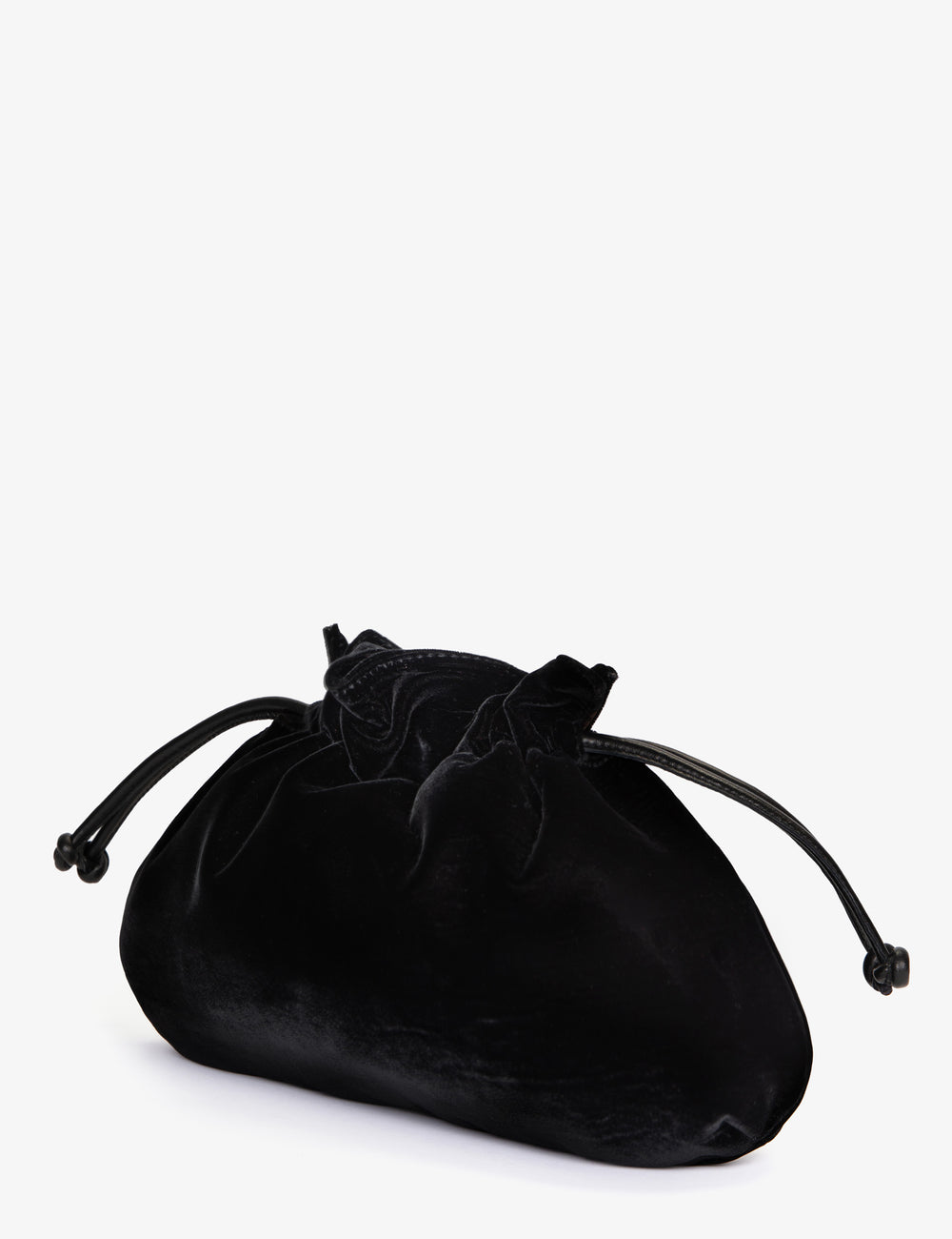 Puffball Velvet Clutch