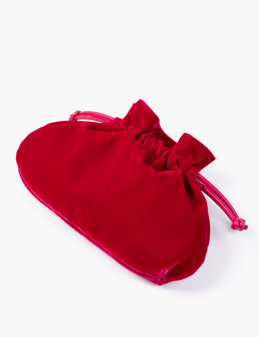 Puffball Velvet Clutch