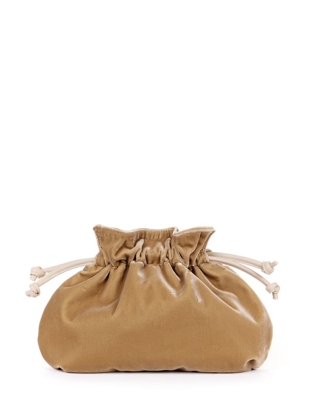 Puffball Velvet Clutch