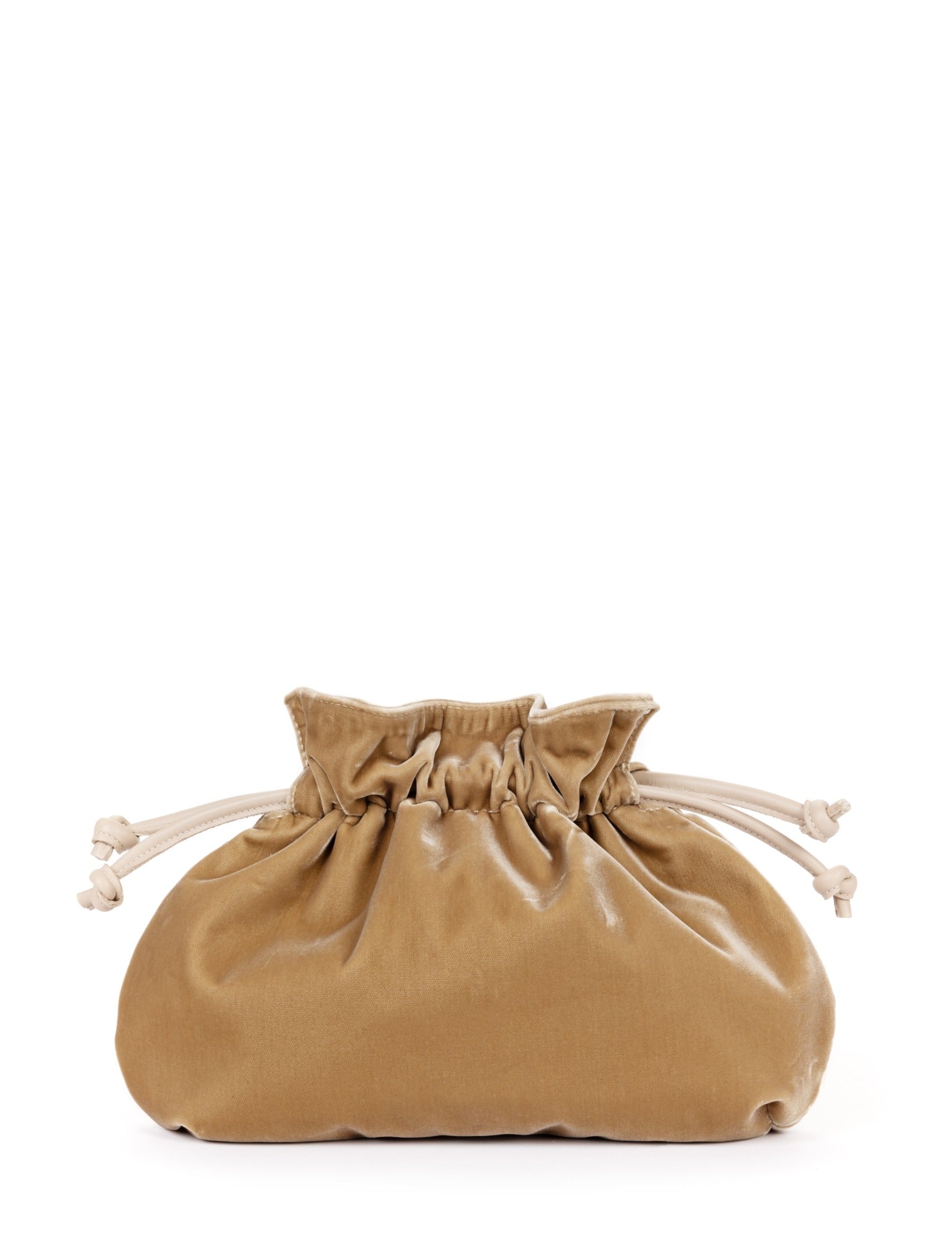 Puffball Velvet Clutch