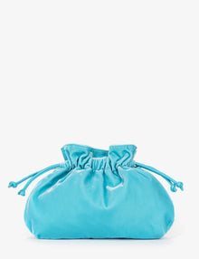 Puffball Velvet Clutch