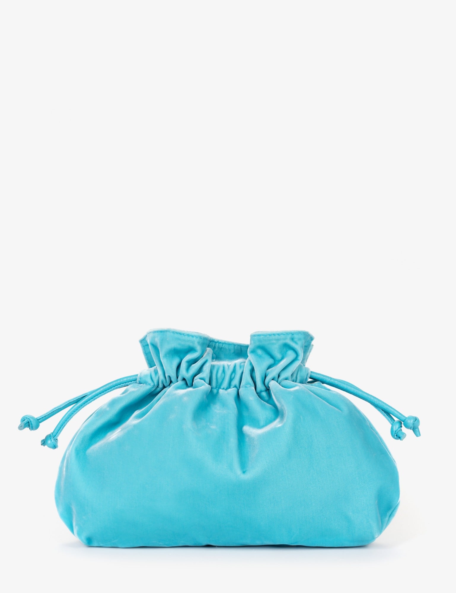 Puffball Velvet Clutch