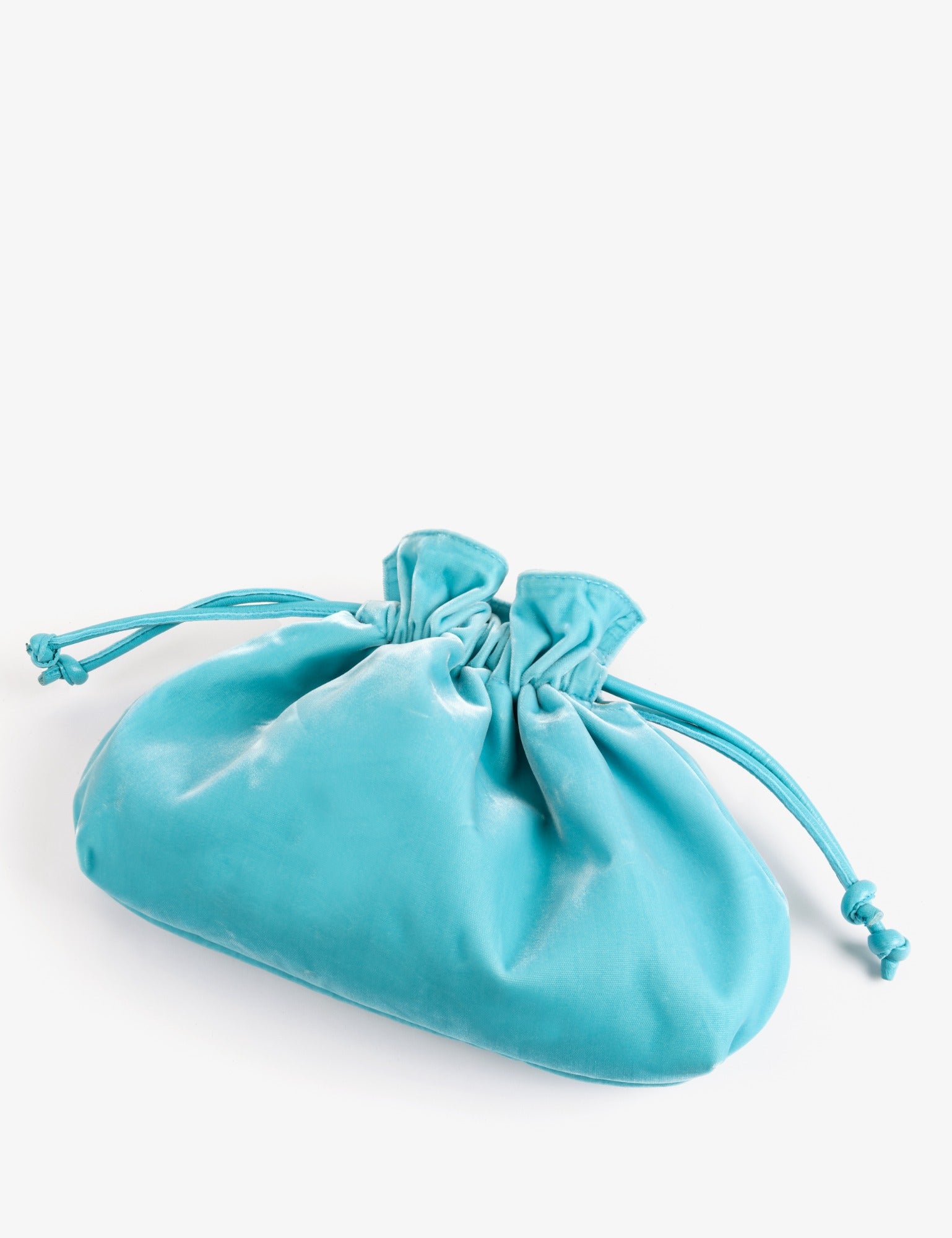 Puffball Velvet Clutch