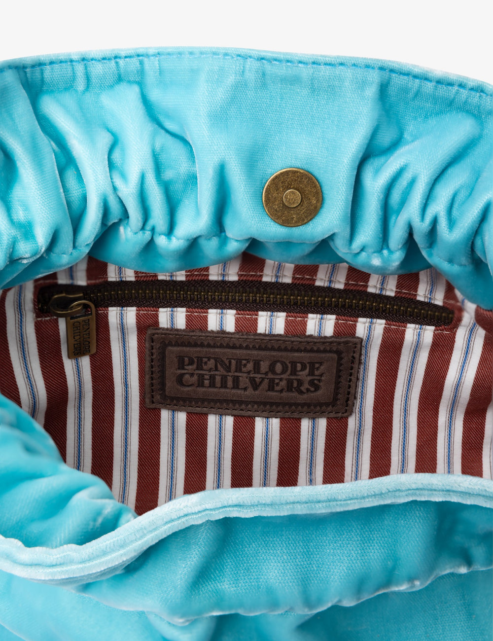 Puffball Velvet Clutch