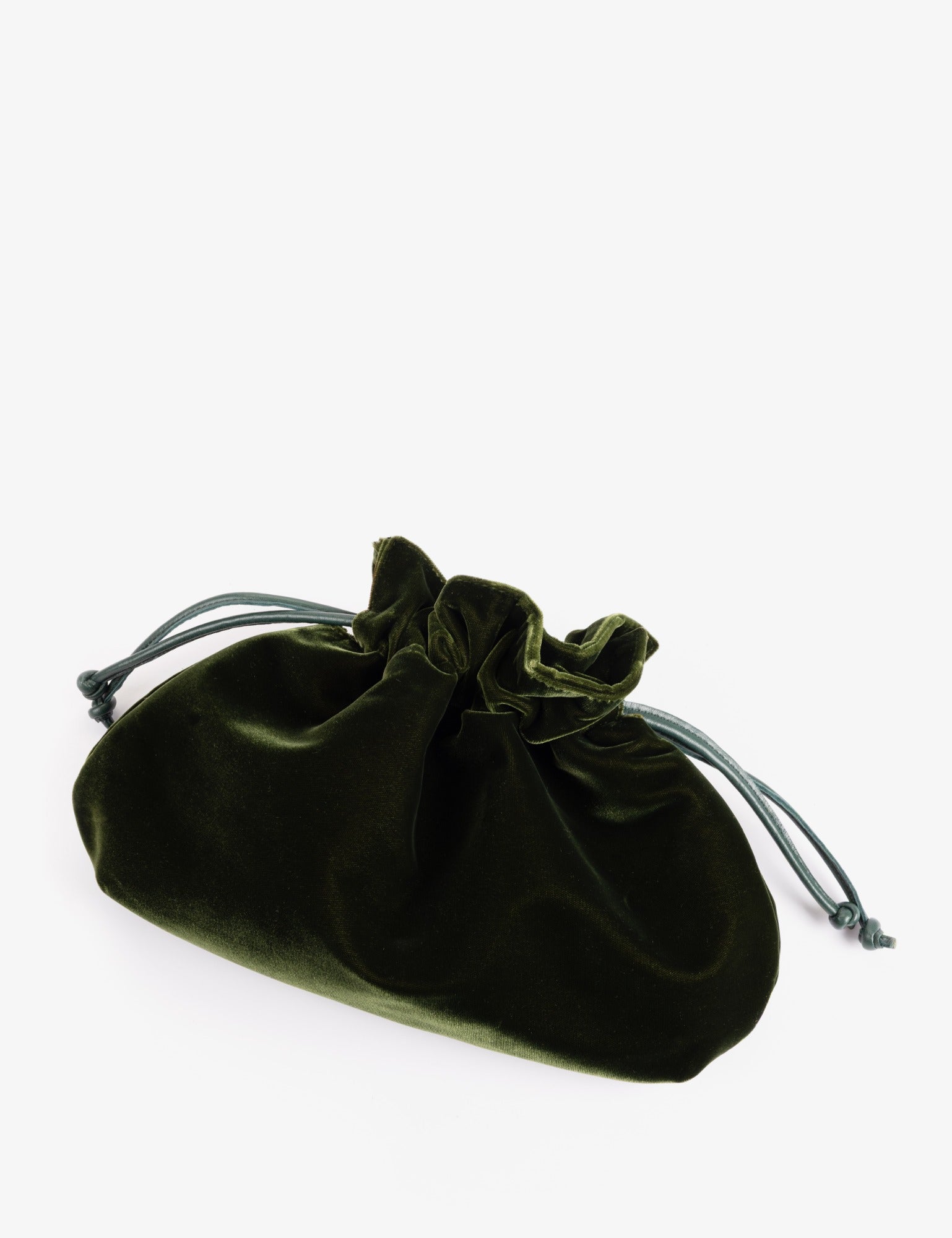 Puffball Velvet Clutch