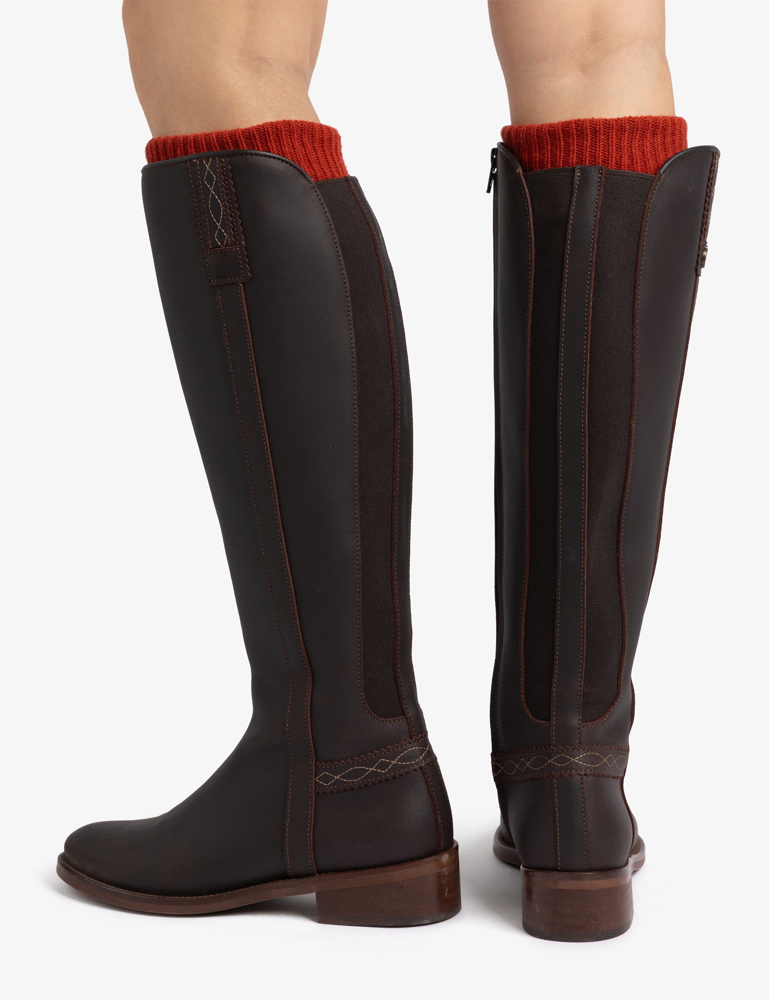 Rein Leather Riding Boot