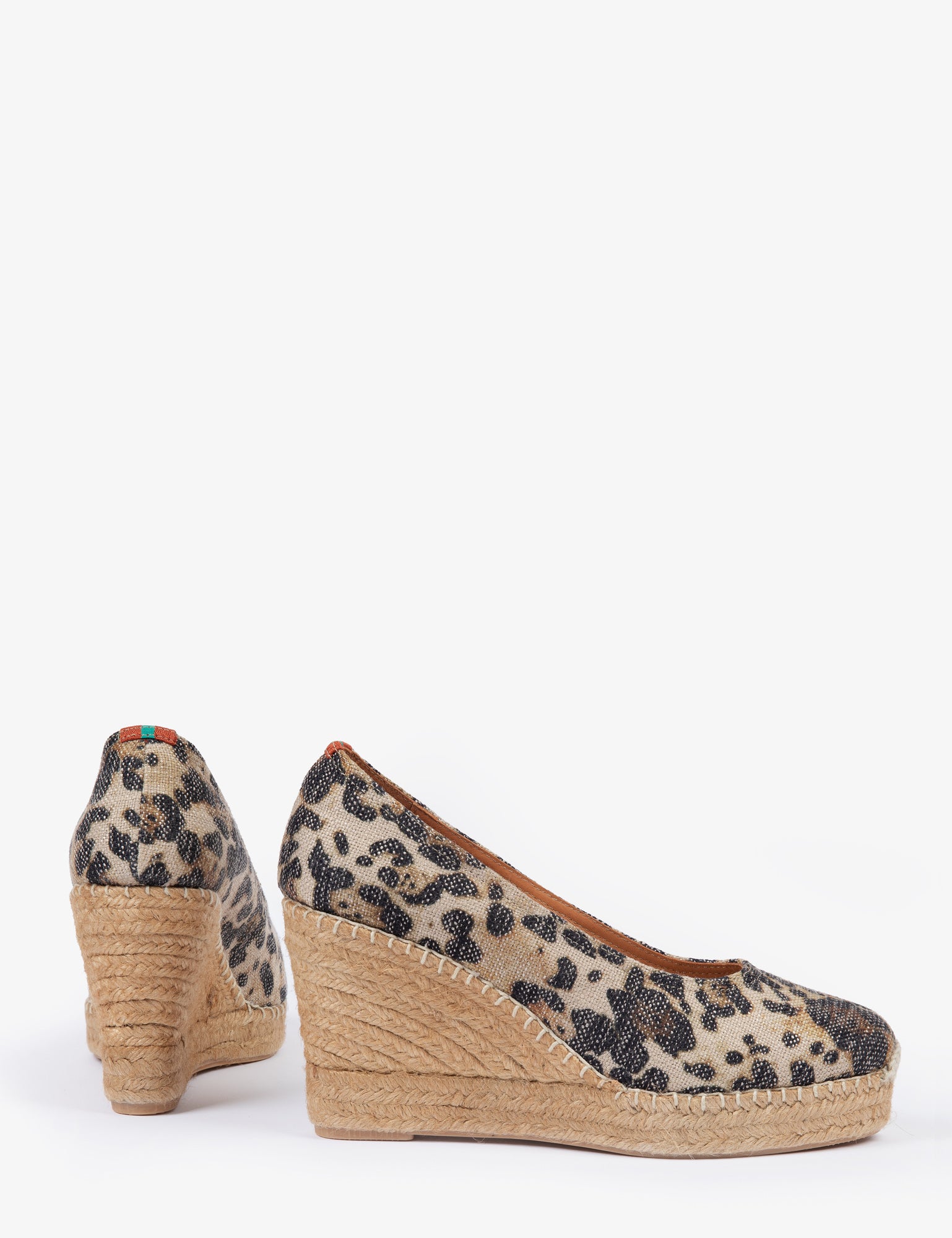 Scoop Leopard Canvas Espadrille