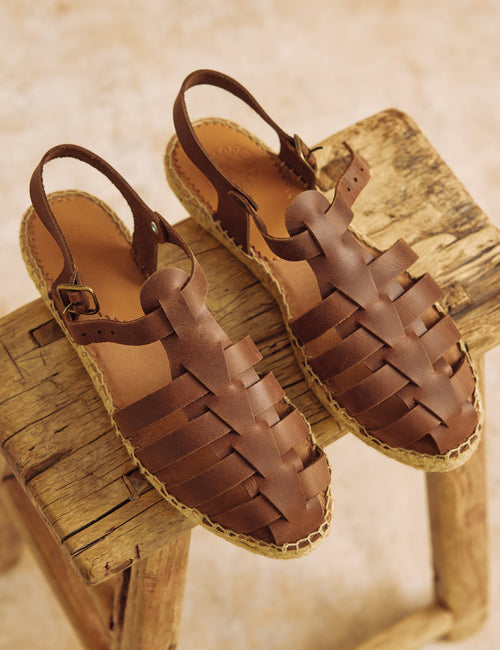 Pesca Leather Espadrille