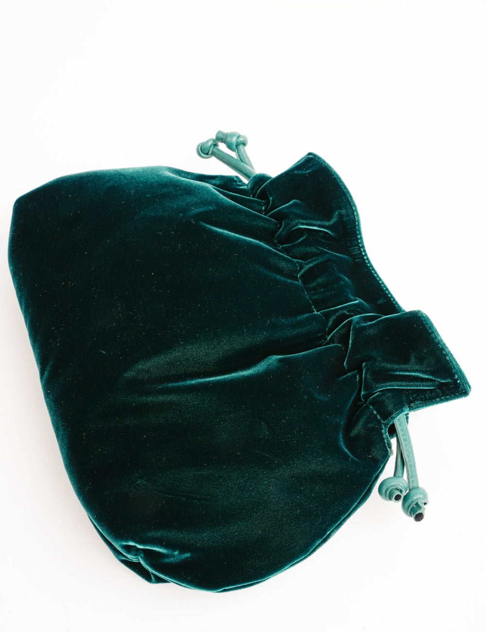 Puffball Velvet Clutch