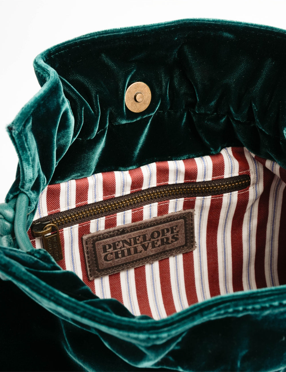 Puffball Velvet Clutch