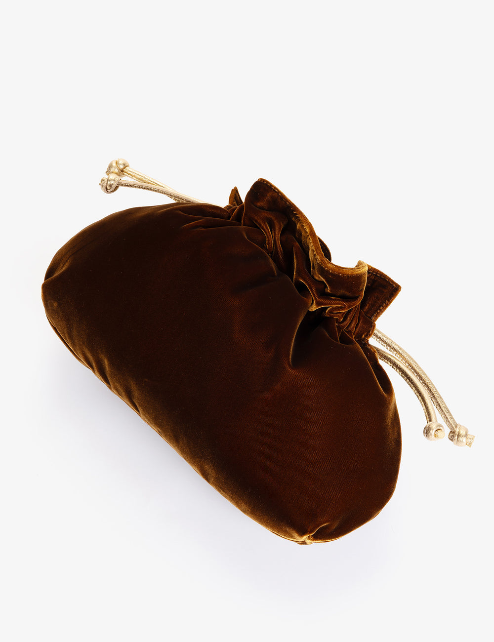 Puffball Velvet Clutch