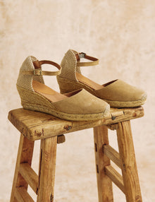 Mary Jane Suede Espadrille