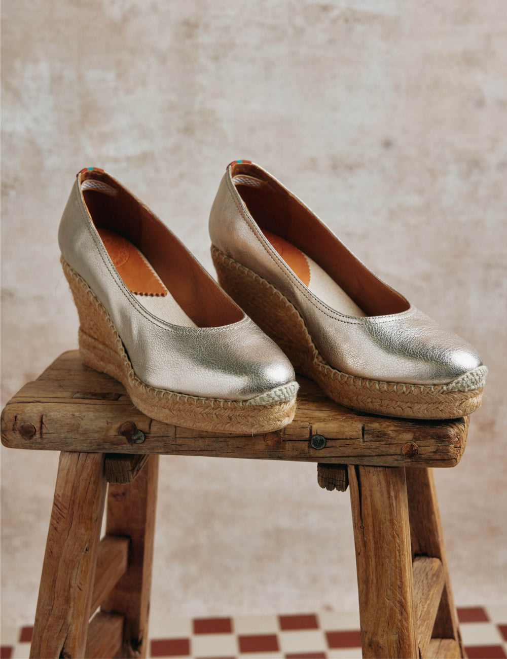 Scoop Leather Espadrille