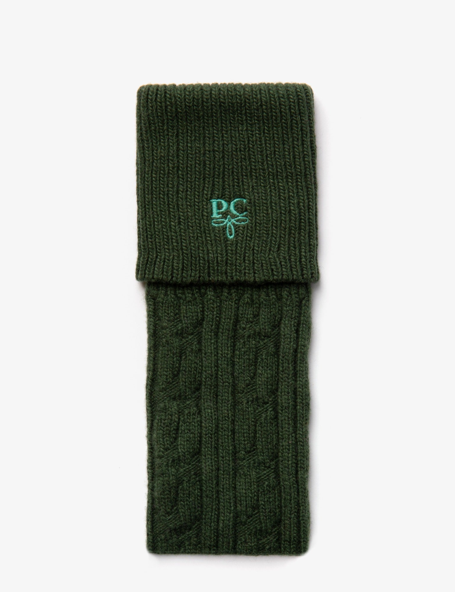 Cashmere Blend Cable Boot Socks