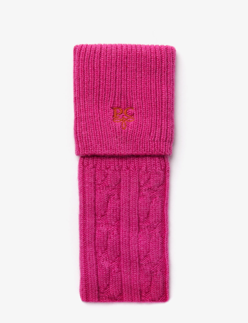 Cashmere Blend Cable Boot Socks