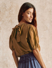 Silk Bow Blouse