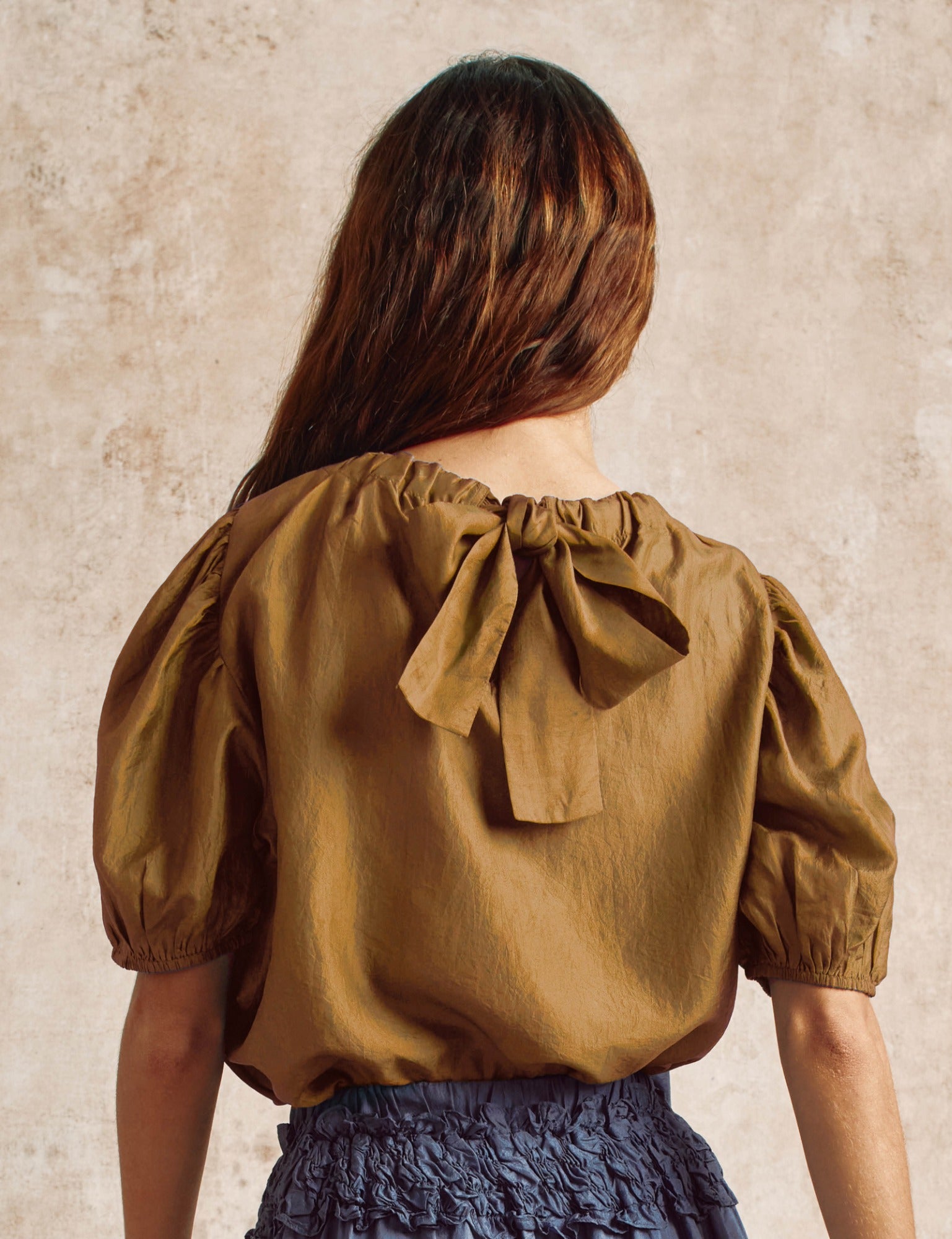 Silk Bow Blouse