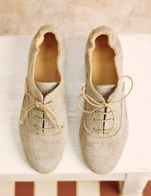 Softie Lace-up Linen Shoe