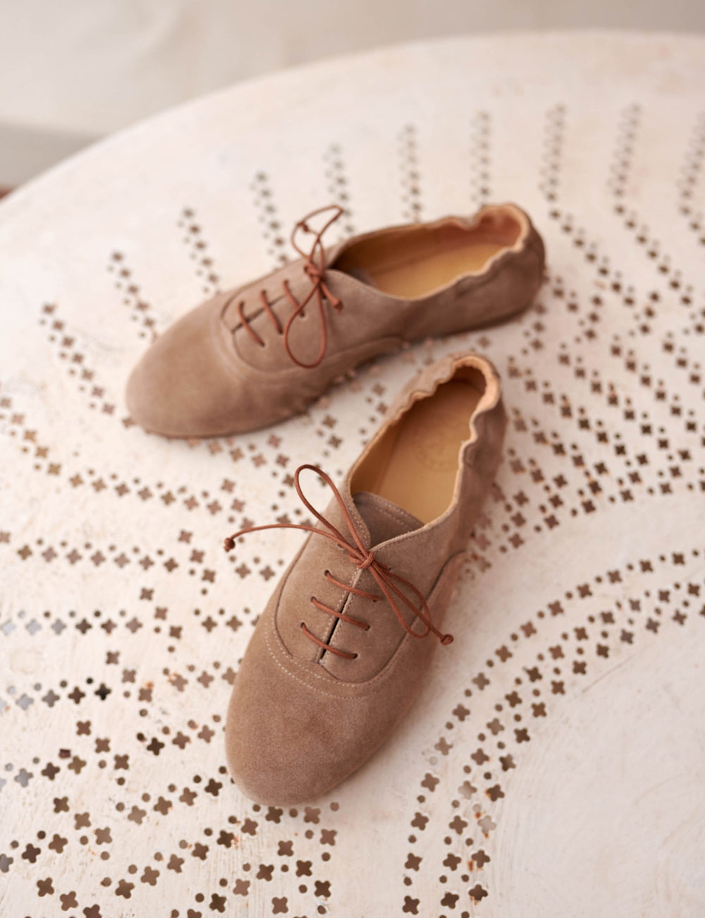 Softie Lace Up Suede Shoe