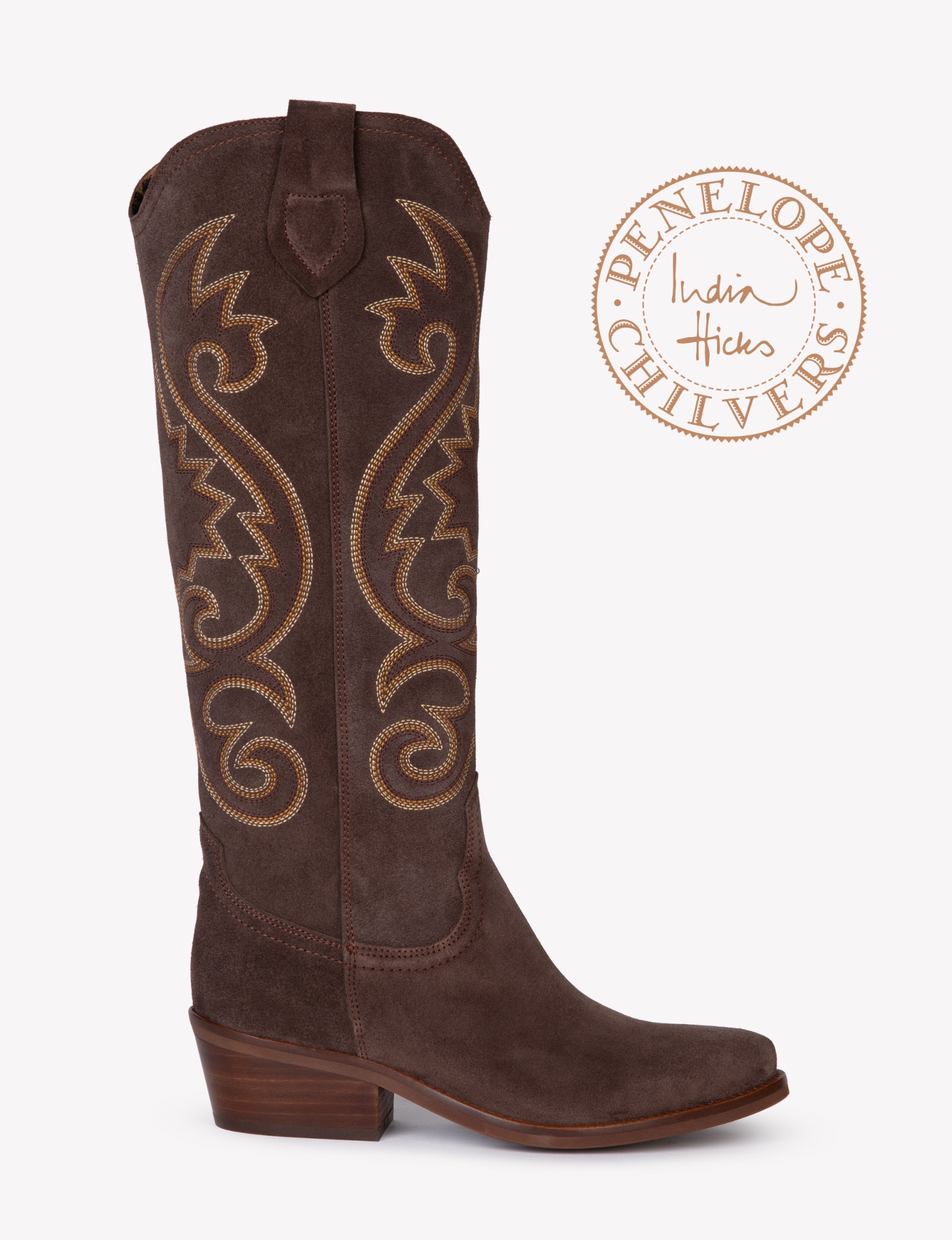 Cowgirl Suede Embroidered Boot